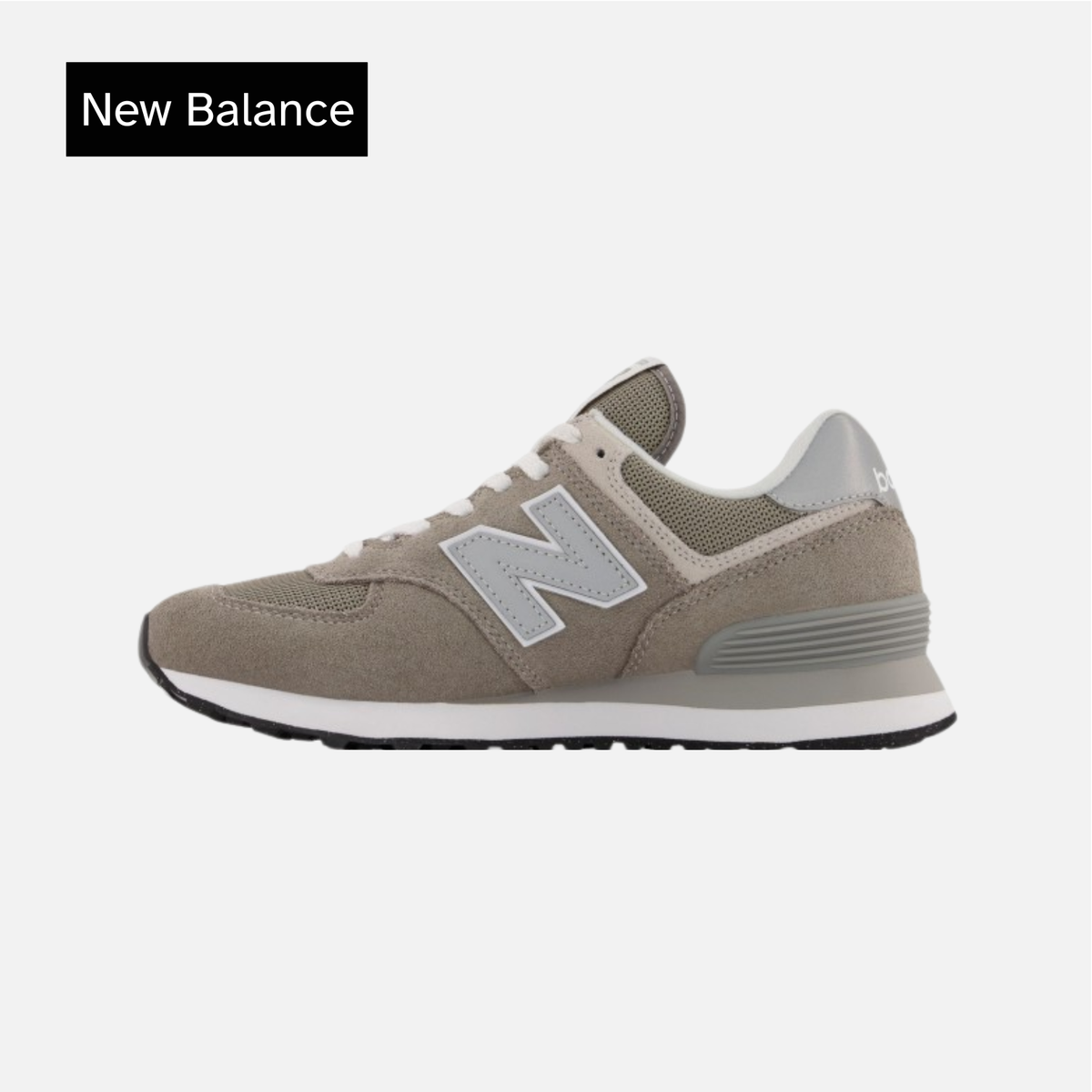 New Balance Wmns 574 Core Wide Grey White