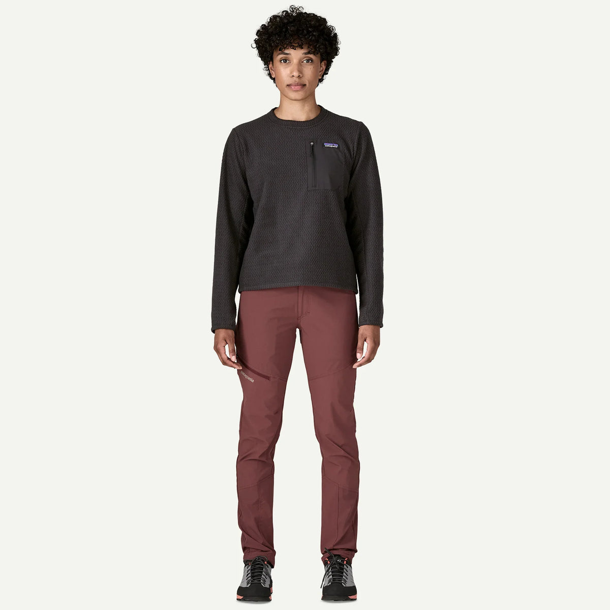 Patagonia Women's R1® Air Fleece Crewneck in Black