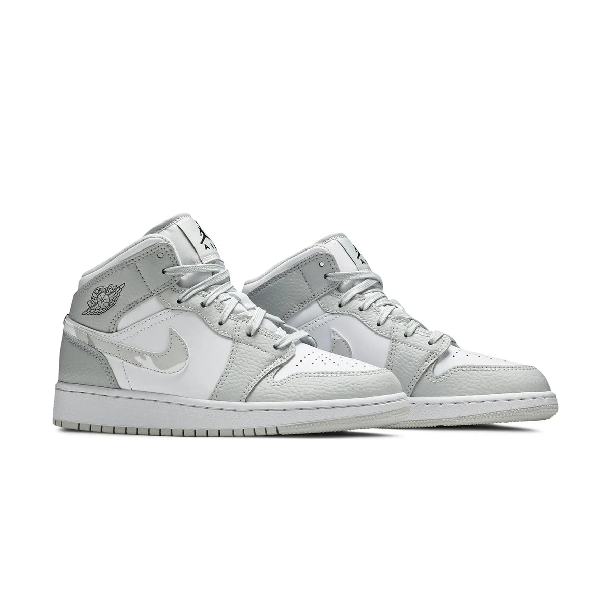 Air Jordan 1 Mid Grey Camo (GS) Sneakers
