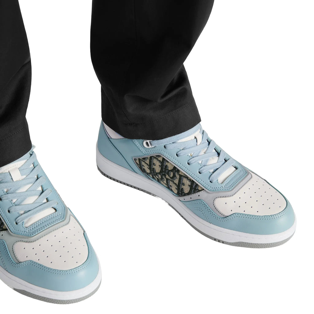 Dior B27 Oblique Light Blue White Low-Top Sneaker