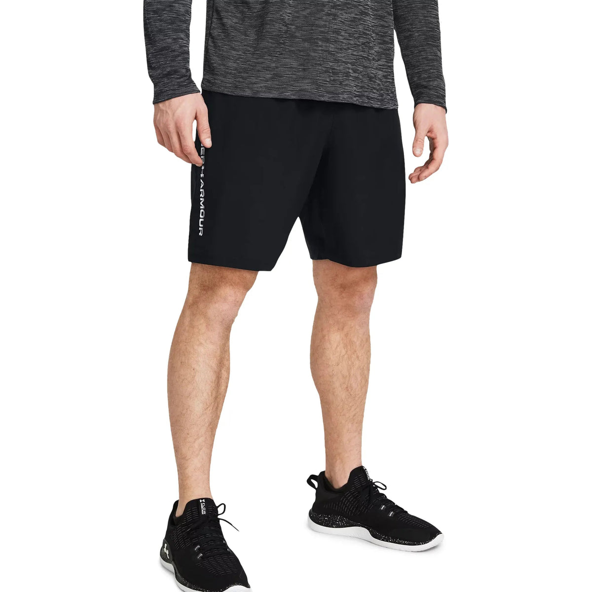 Under Armour UA Tech White Black T-Shirt & Shorts