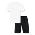 Under Armour UA Tech White Black T-Shirt & Shorts