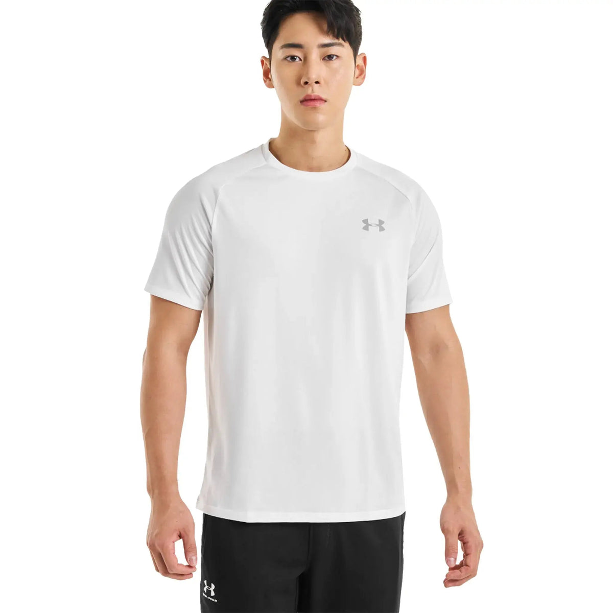 Under Armour UA Tech White Black T-Shirt & Shorts