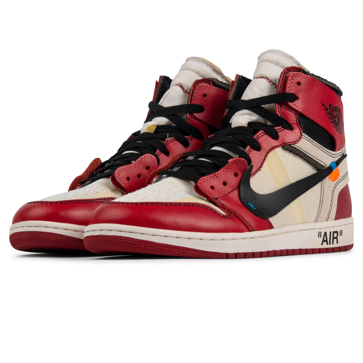 Preloved - Air Jordan 1 x Off-White 1 Retro High OG Chicago Sneakers - Red
