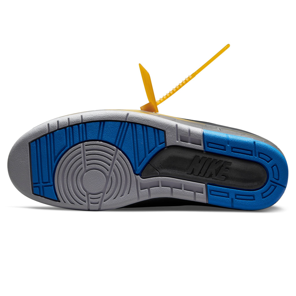 Air Jordan 2 X Off-White Retro Low Black Blue Sneakers