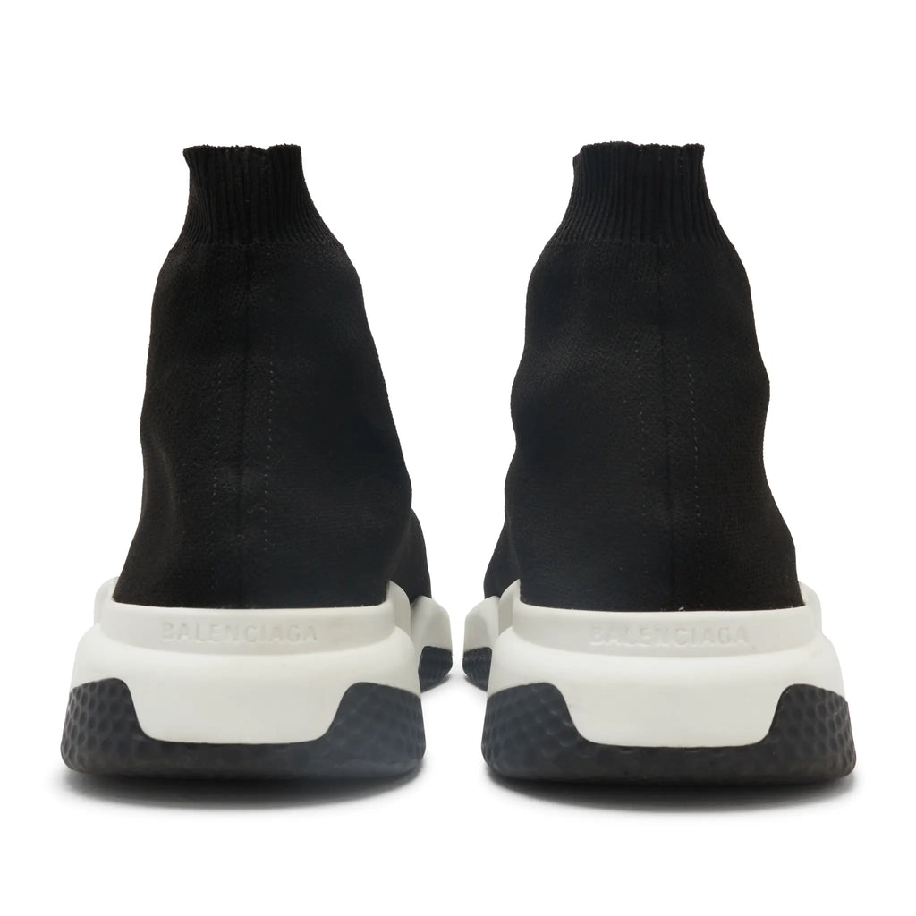 Preloved - Balenciaga Speed Knit Sock Black White Sneakers