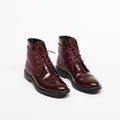 Maison Margiela Red Leather Lace-Up Ankle Boot