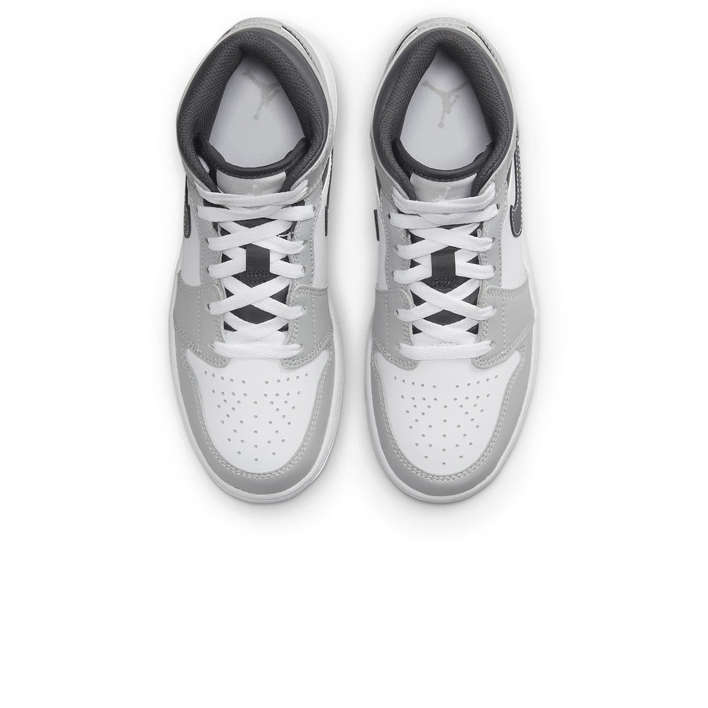 Air Jordan 1 Mid Light Smoke Grey Anthracite (GS) Sneakers