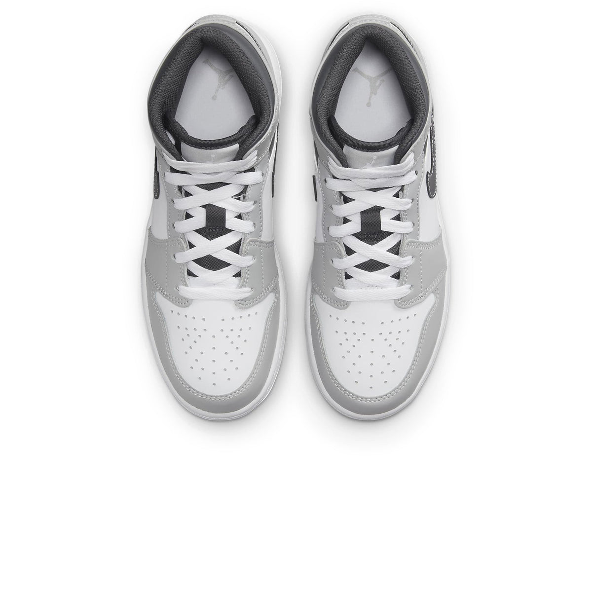 Air Jordan 1 Mid Light Smoke Grey Anthracite (GS) Sneakers