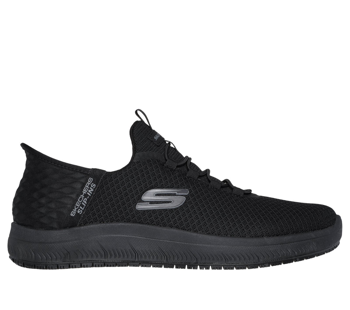 Skechers Slip-ins Work Slip Resistant: Summits - Colsin, BLACK