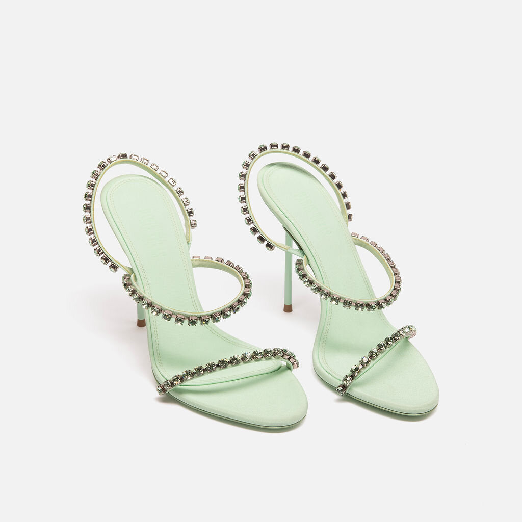Paris Texas Green Crystal Embellished Heel