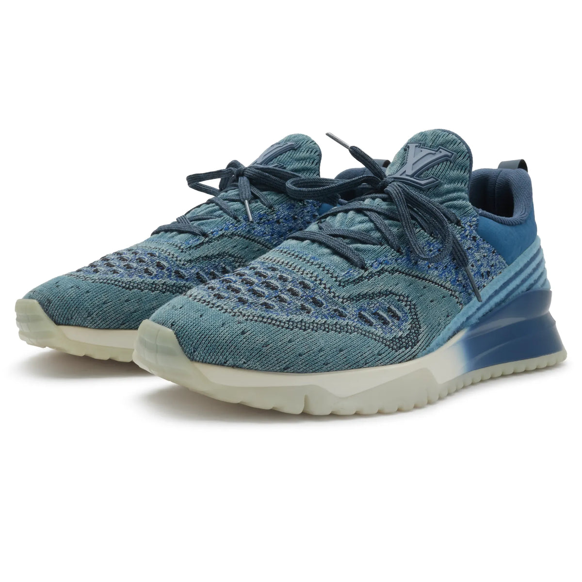 Louis Vuitton V.N.R Low Blue Knit Sneaker