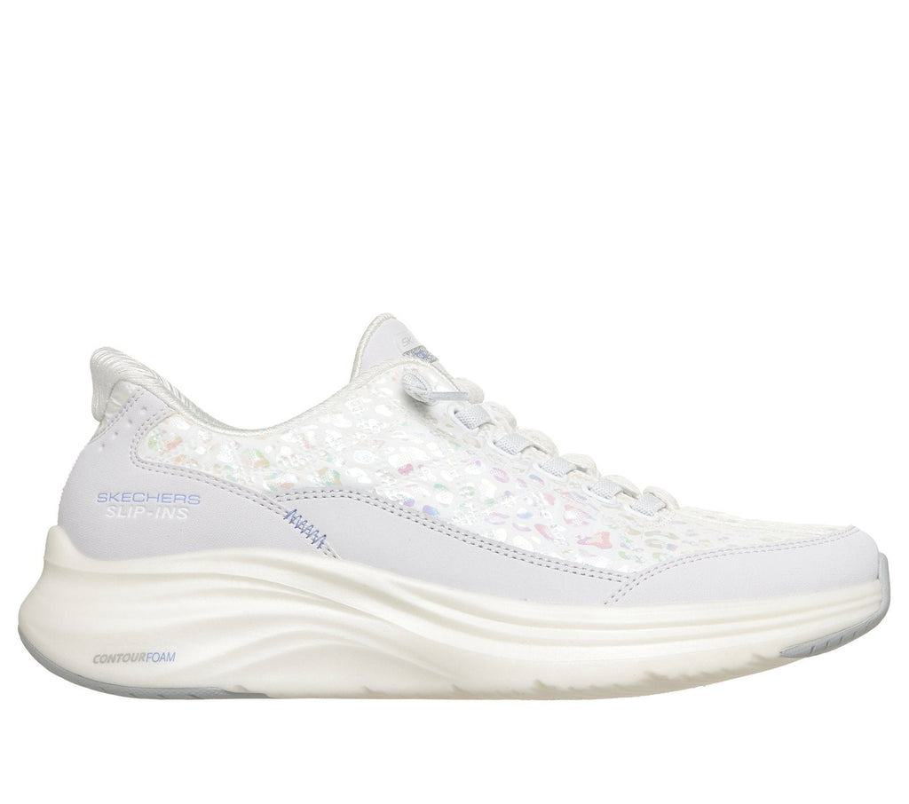 Skechers Slip-ins: Contour Foam - Cozy Fit Radiant Glow, WHITE / MULTI