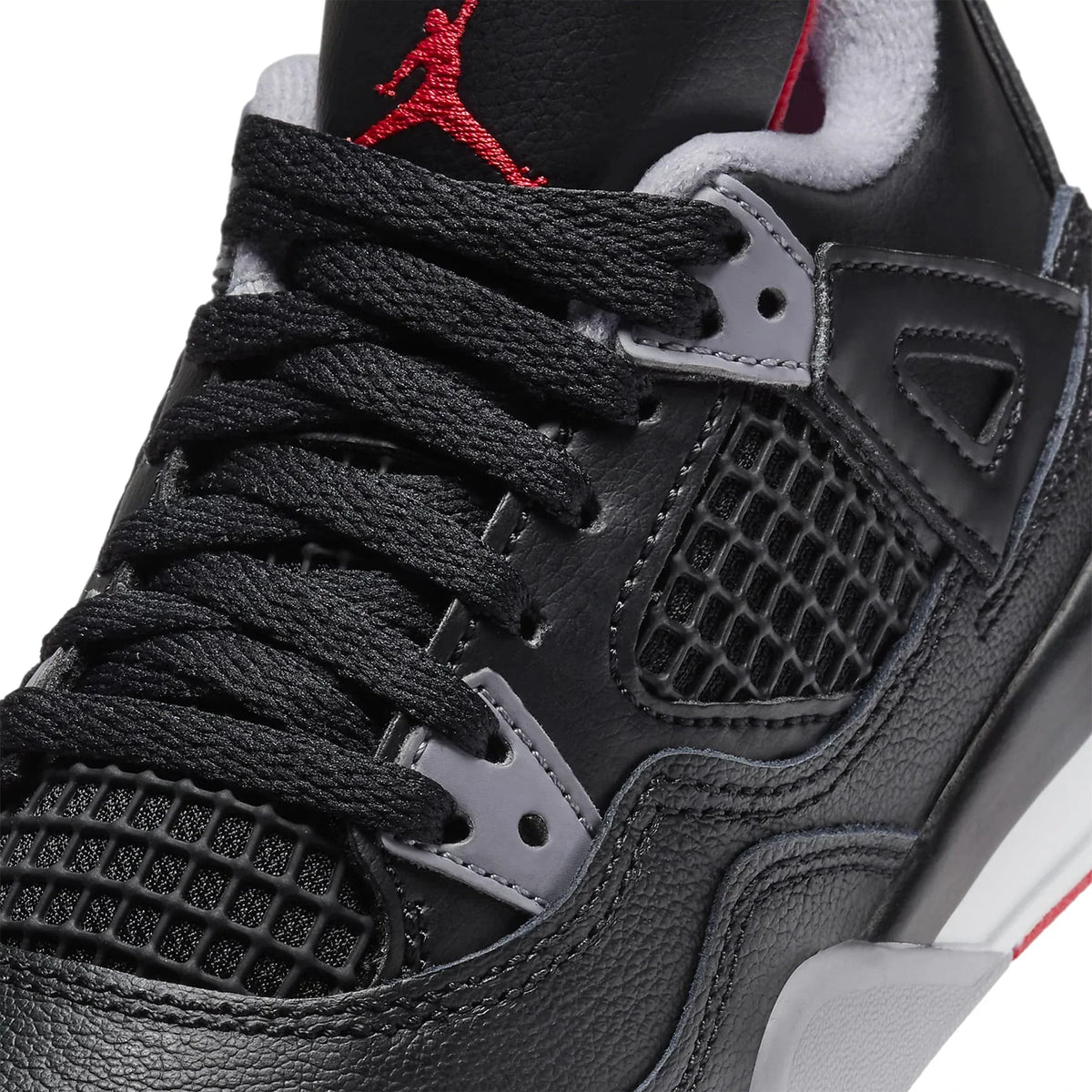 Air Jordan 4 OG Bred Reimagined (PS) Sneakers - Black