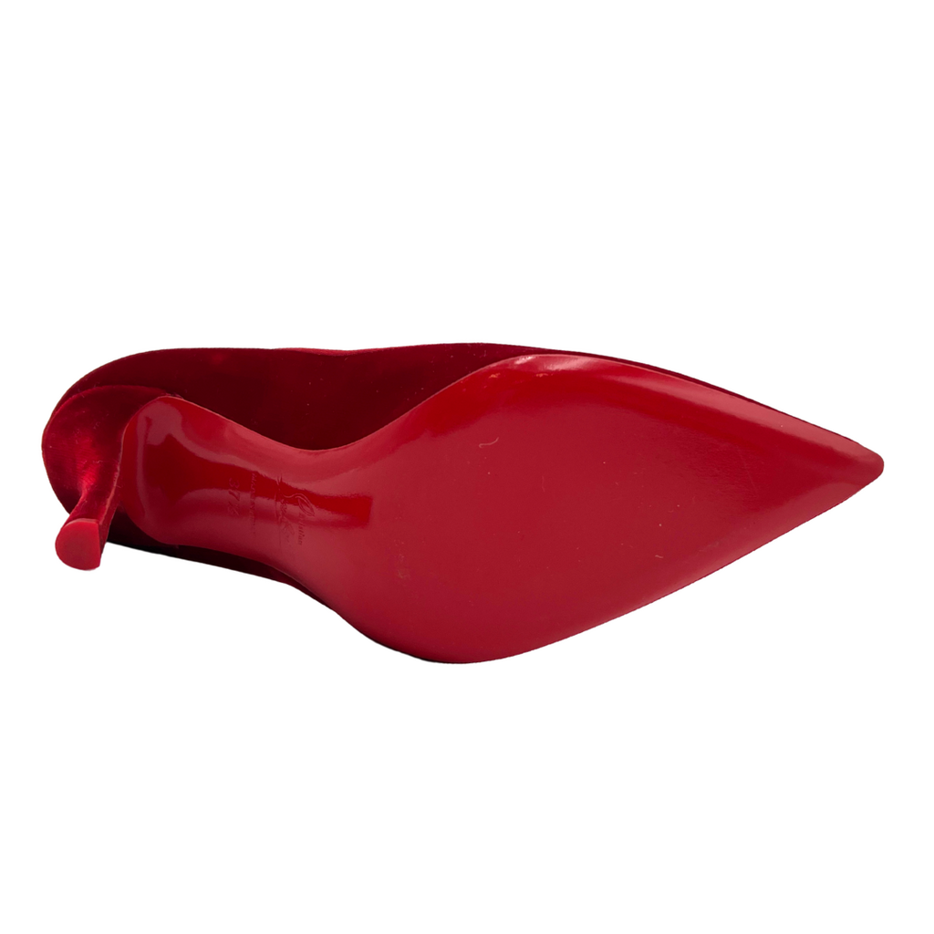 Christian Louboutin Red Velvet Pumps