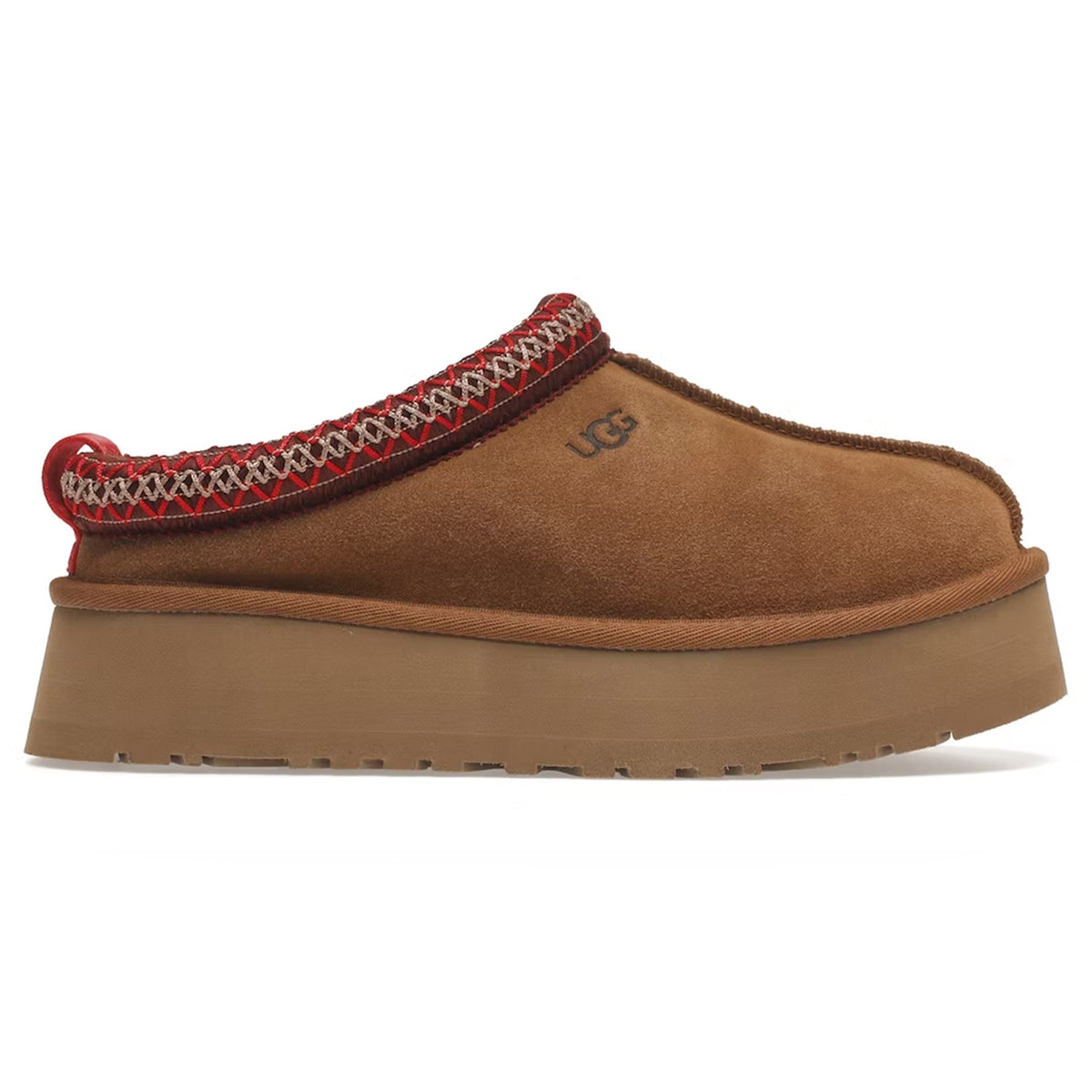 UGG Tazz Platform Chestnut Slippers - Women's - Brown
