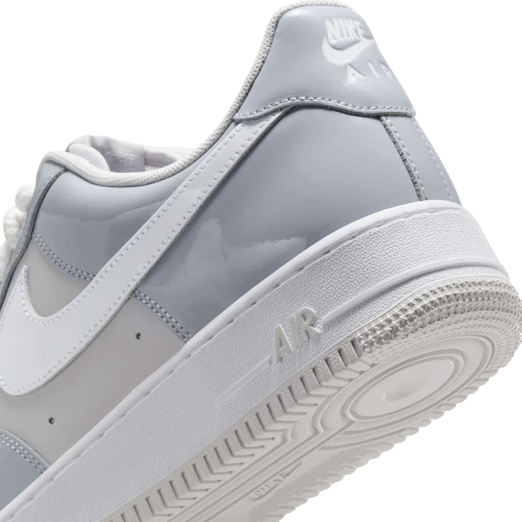 Nike Air Force 1 Low '07 LV8 Wolf Grey Patent Sneakers