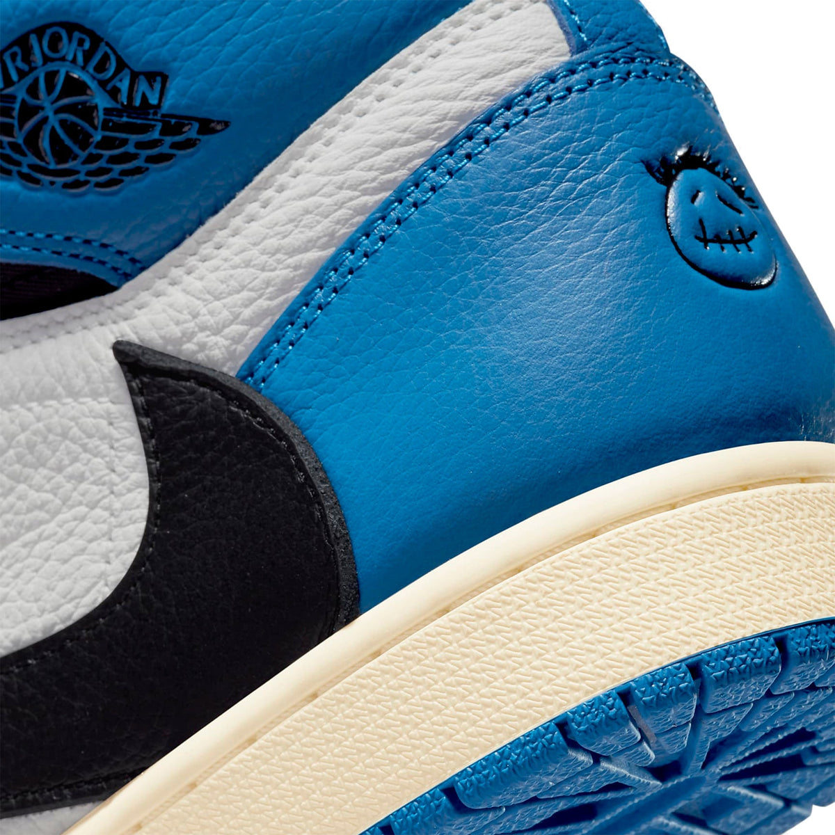 Travis Scott x Air Jordan 1 High OG SP Fragment Design Sneakers - Blue