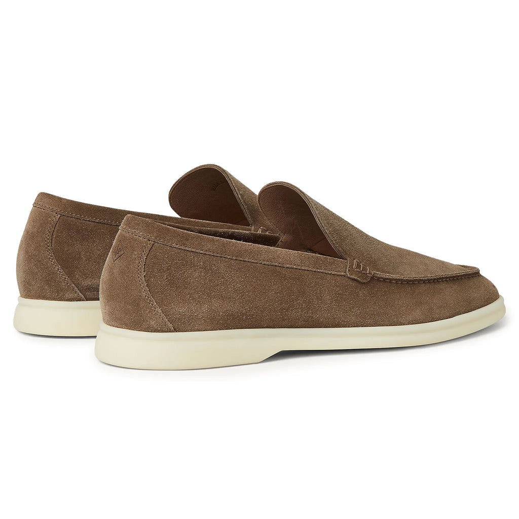 Loro Piana Summer Walk Suede Canteen Loafers