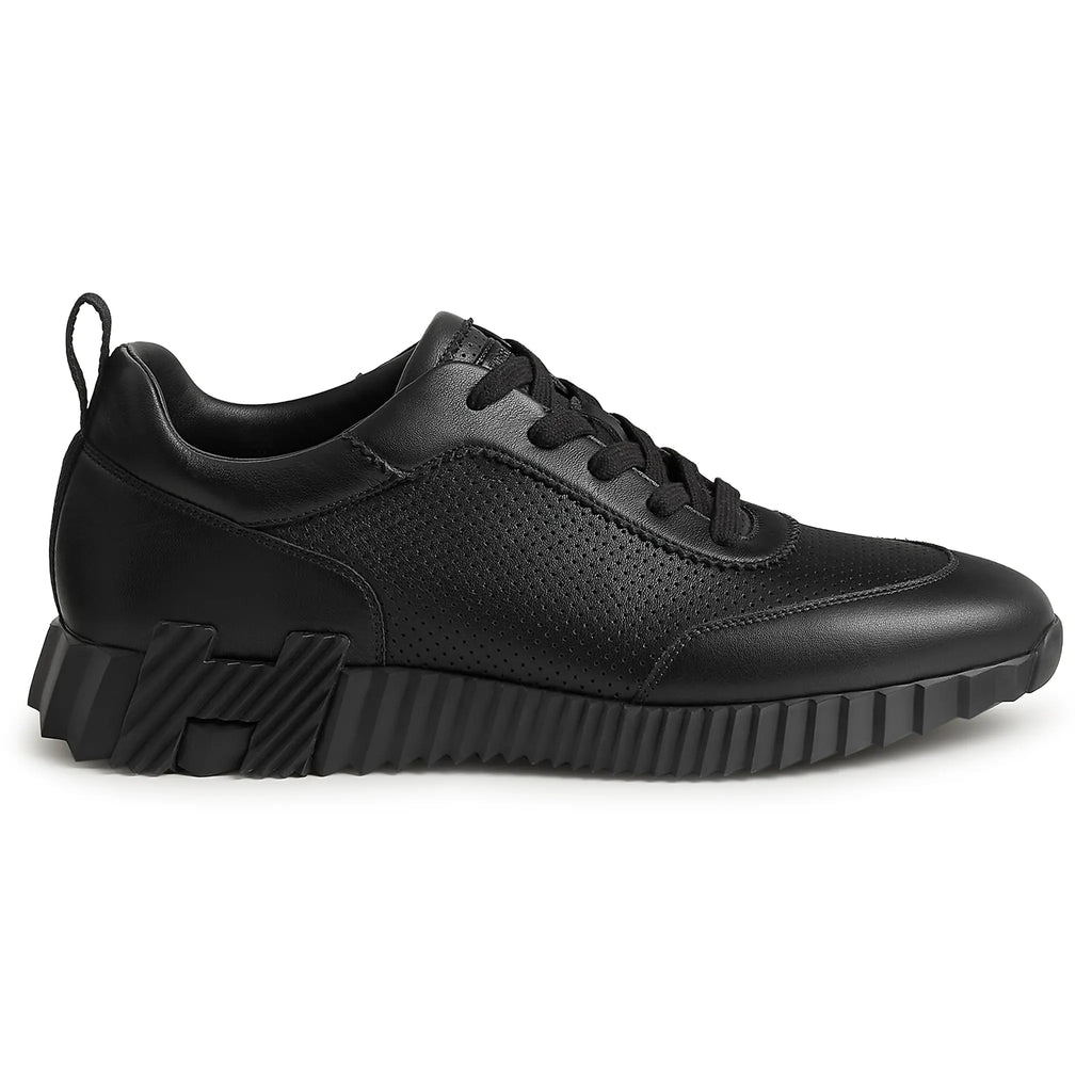 Hermes Paris Bouncing Perforated Leather Sneaker Noir
