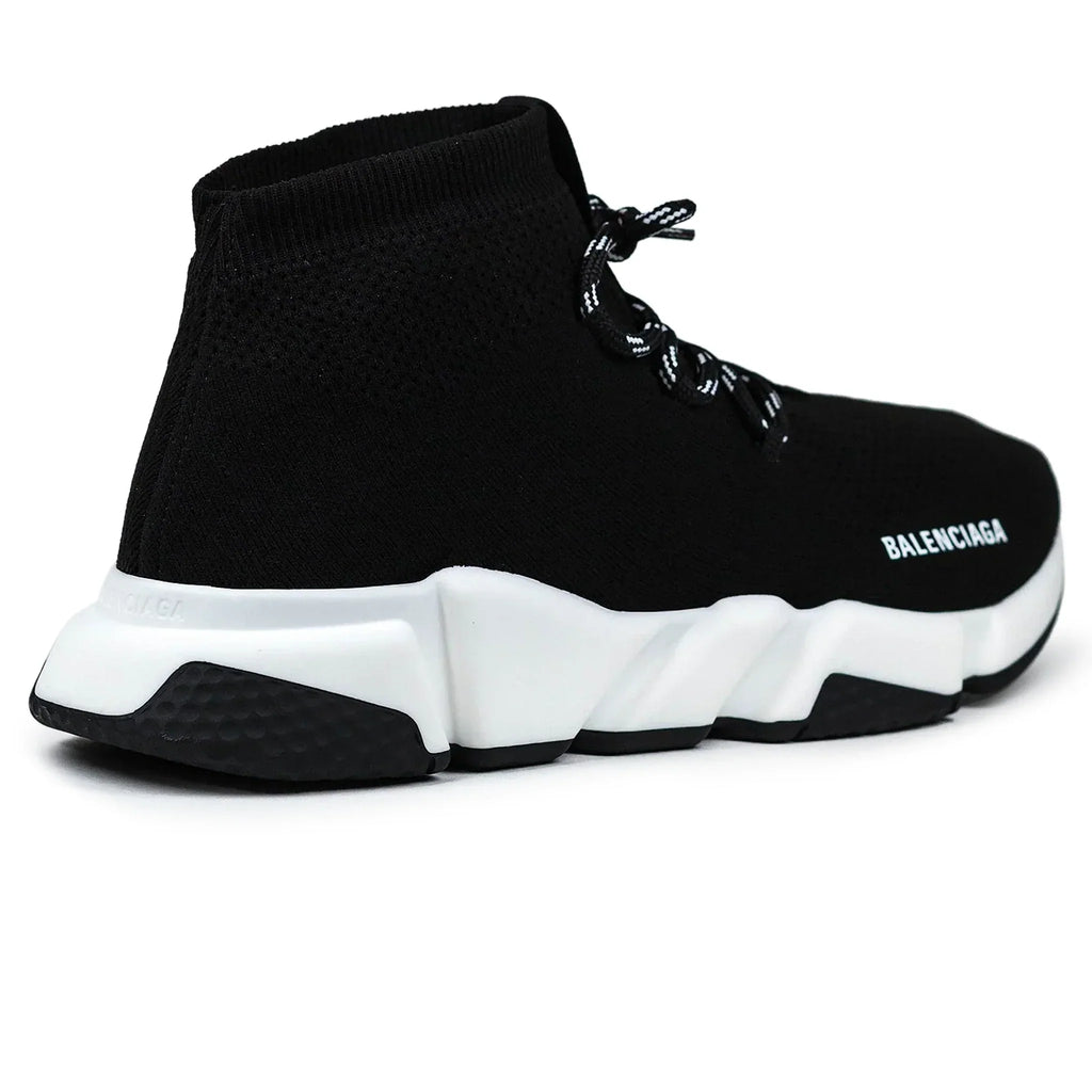 Balenciaga Speed Knit Lace Sock Black White Sneakers