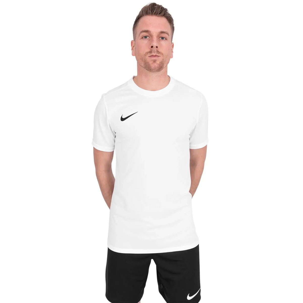 Nike Dri-FIT Park III White Black T-Shirt & Shorts
