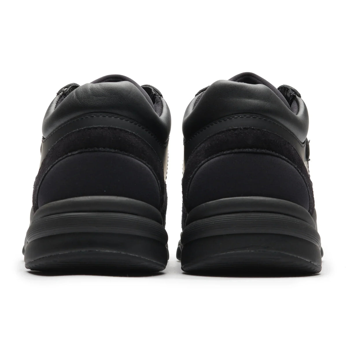 Chanel CC Logo Suede Triple Black Sneaker
