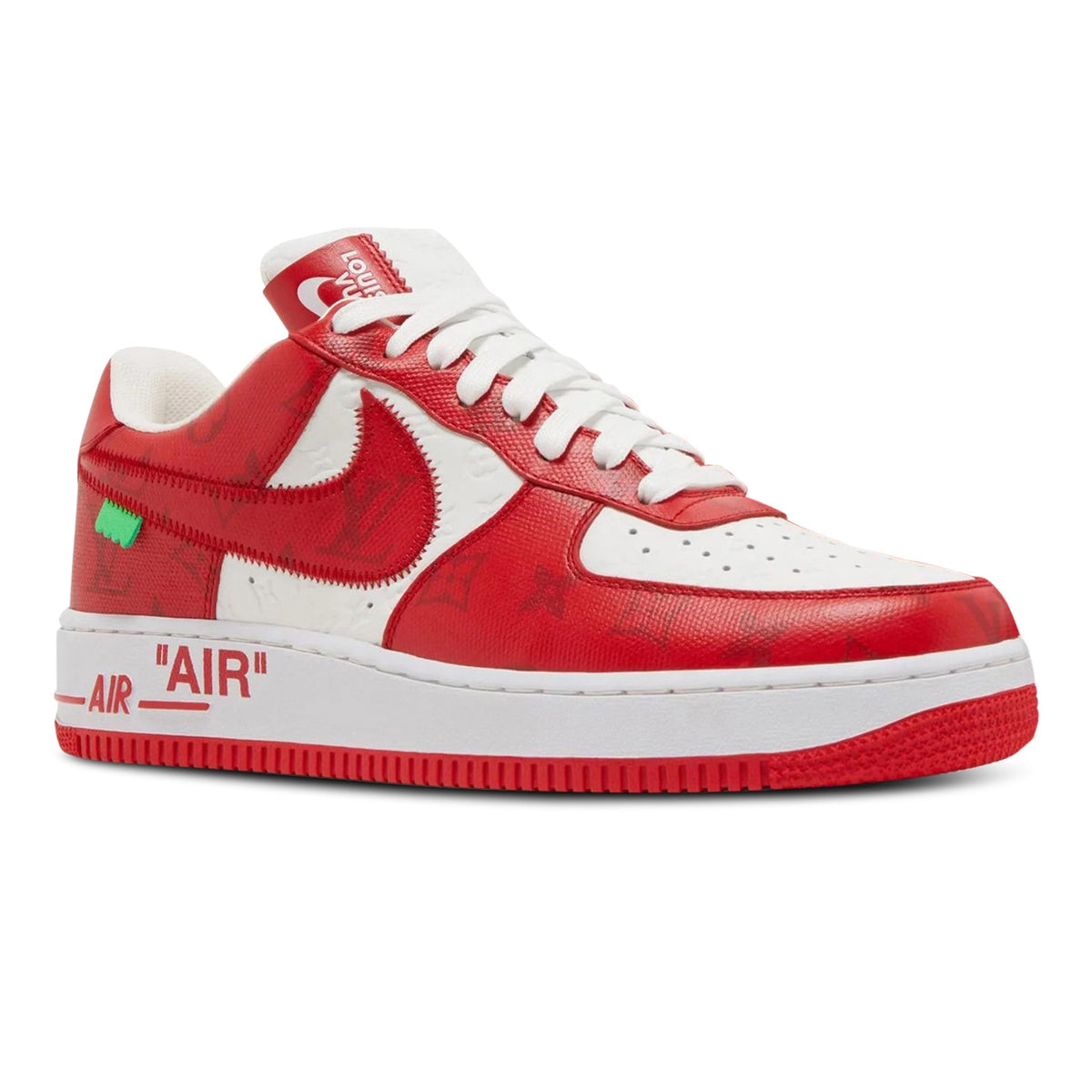 Louis Vuitton x Nike Air Force 1 Low White Red Sneakers
