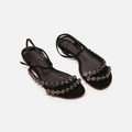 Alexandre Birman Black Suede Embellished Sandal
