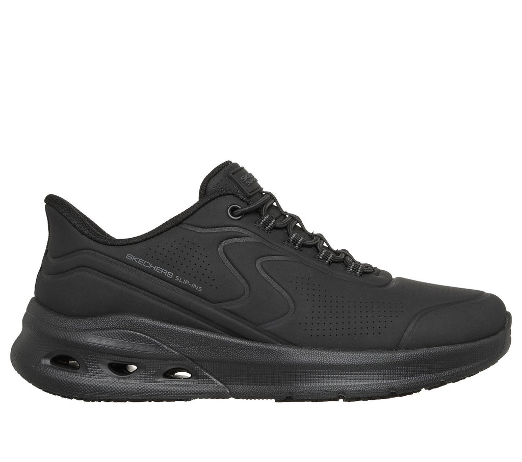 Skechers Slip-ins Work Slip-Resistant Relaxed Fit: Arc Waves 2.0, BLACK