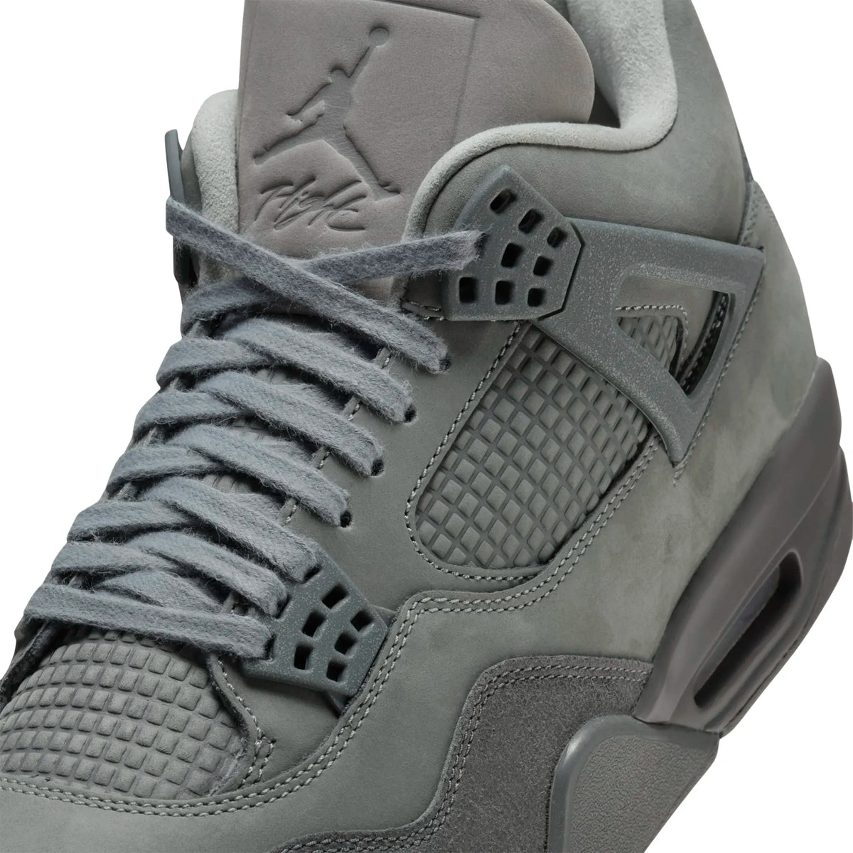 Air Jordan 4 Retro SE Paris Olympics Wet Cement Sneakers - Grey