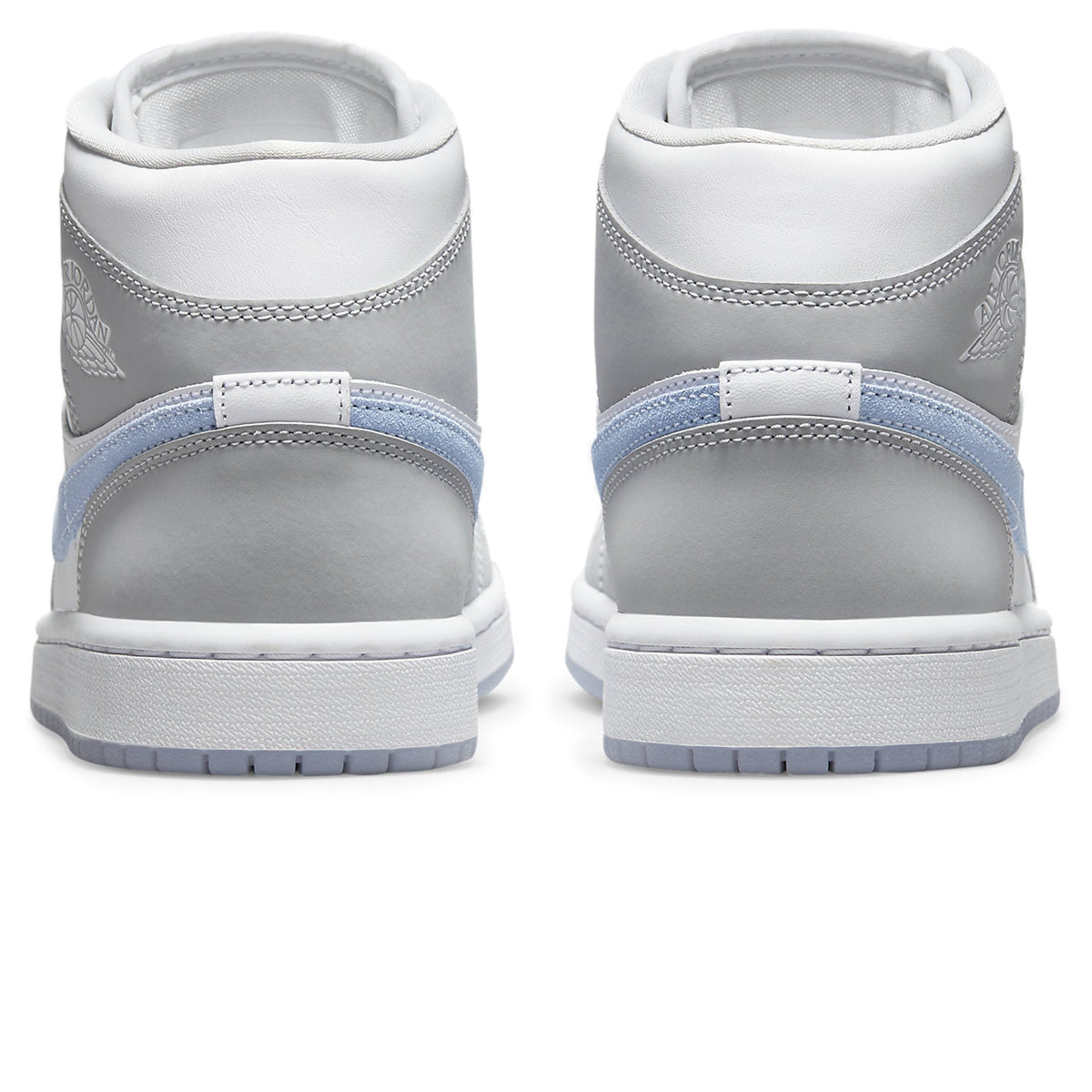 Air Jordan 1 Mid Wolf Grey Blue - Women's Sneakers