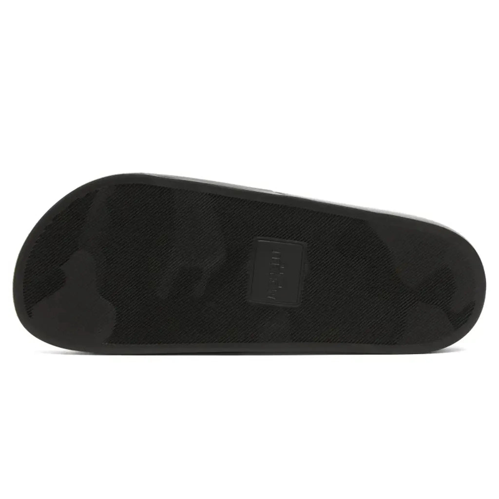 Moncler Basile Logo Black Sliders Sandals