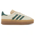 Adidas Gazelle Bold Cream Collegiate Green - Women's Sneakers - Beige