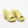 Bottega Veneta Yellow Leather Clog Mules