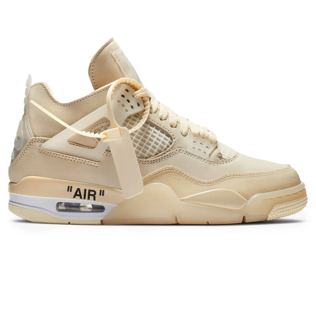 Air Jordan 4 x Off-White Sail - Women's Sneakers - Beige