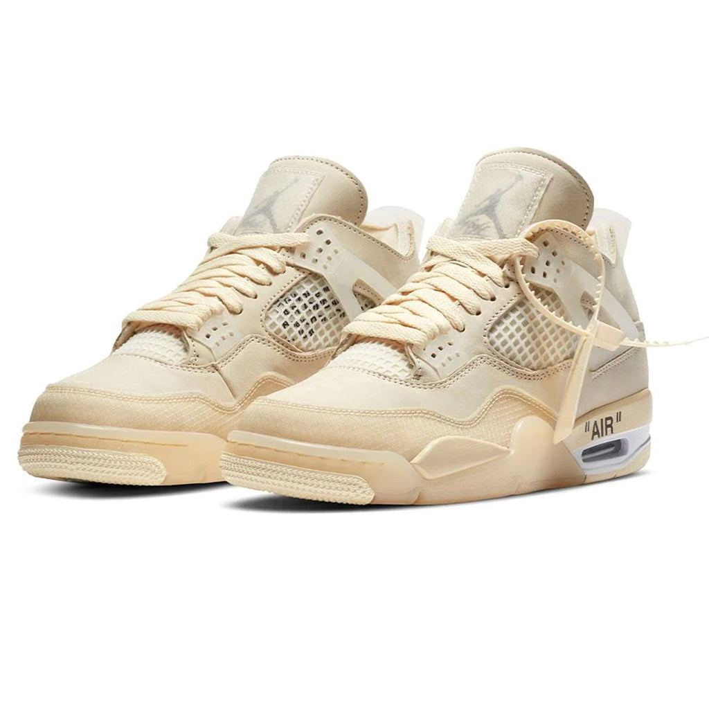 Air Jordan 4 x Off-White Sail - Women's Sneakers - Beige