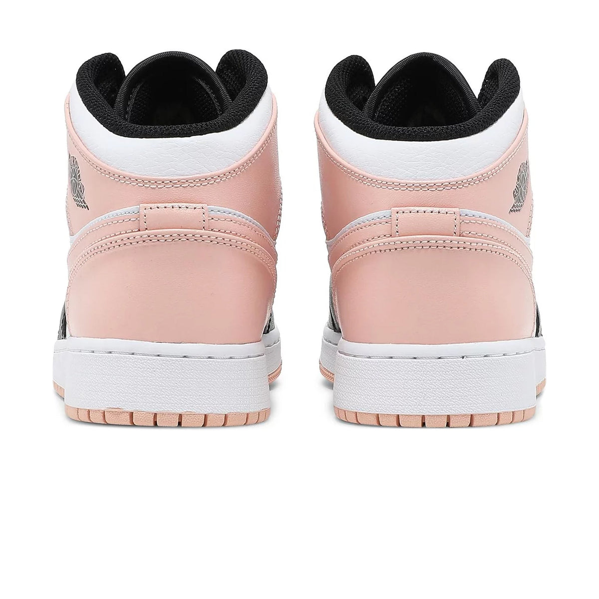 Air Jordan 1 Mid Crimson Tint Toe (GS) Sneakers - Orange