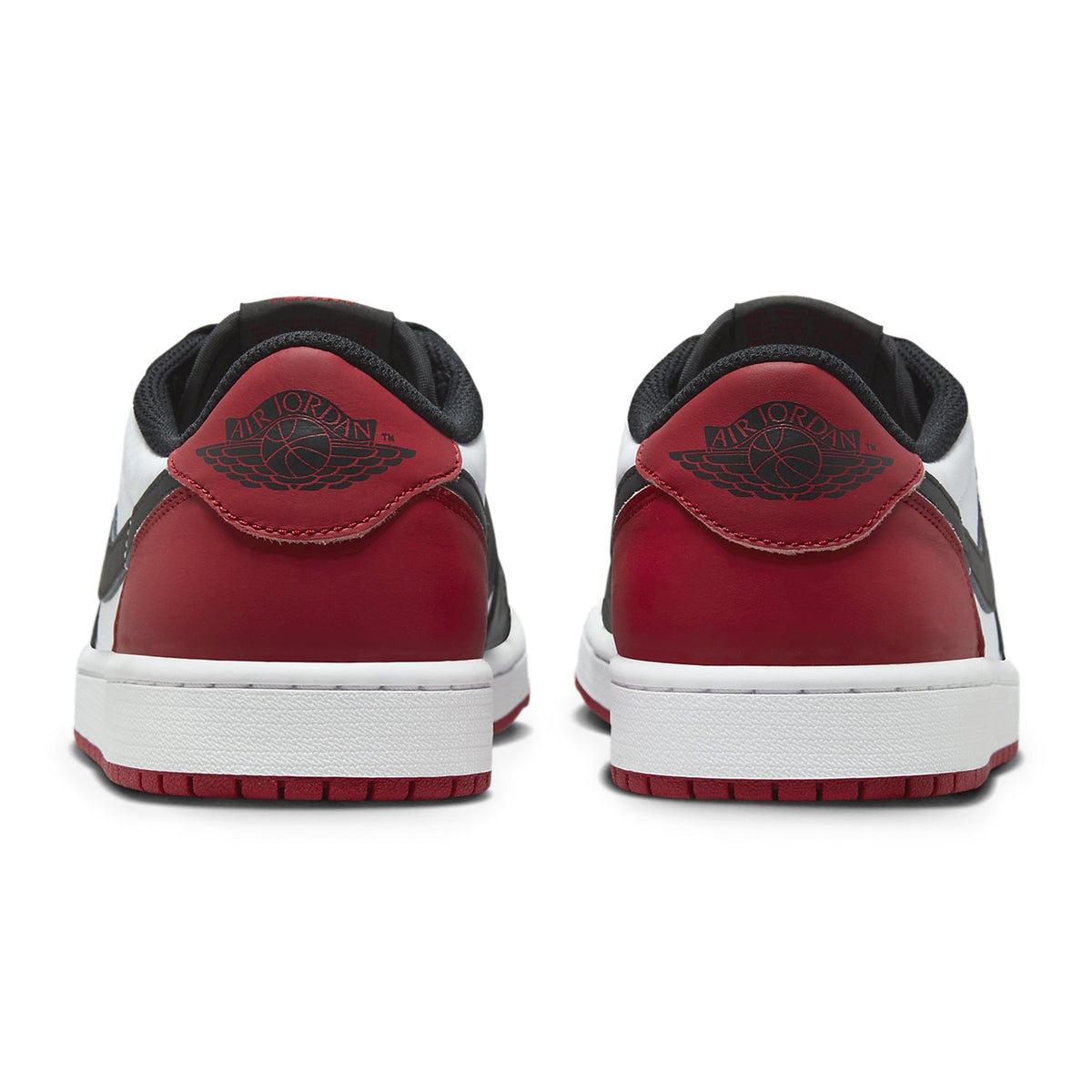 Air Jordan 1 Low Black Toe Sneakers - Red