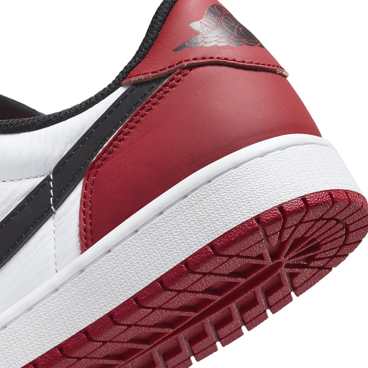 Air Jordan 1 Low Black Toe Sneakers - Red