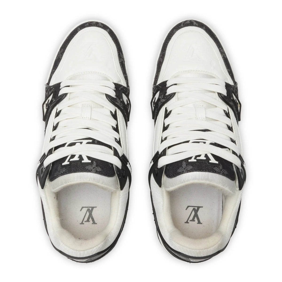 Preloved - Louis Vuitton LV Monogram Black Denim Sneaker