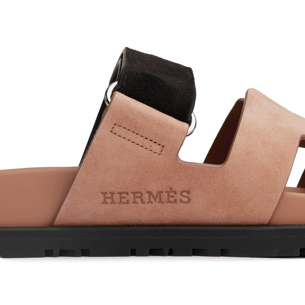 Hermès Paris Chypre Rose Perle Sandals - Pink
