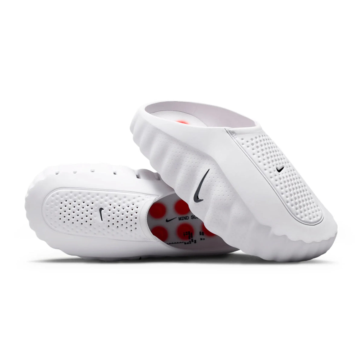 Nike Mind 001 Pregame White Speed Red Mules