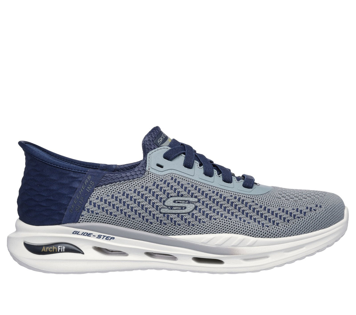 Skechers Slip-ins Relaxed Fit: Arch Fit Orvan - Drex, GRAY / NAVY
