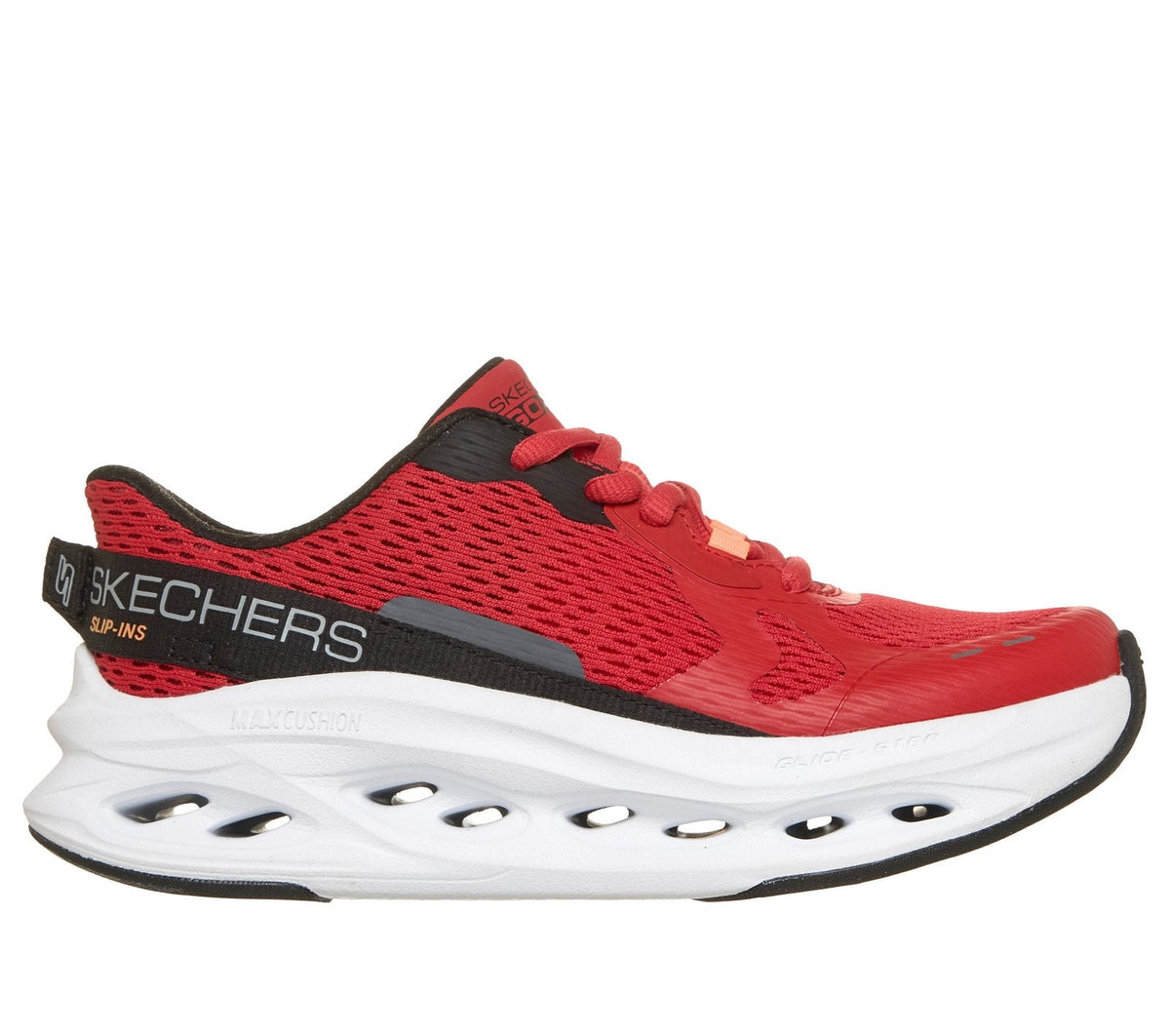 Skechers Slip-ins: Max Cushioning Glide-Step - Advert, RED / BLACK