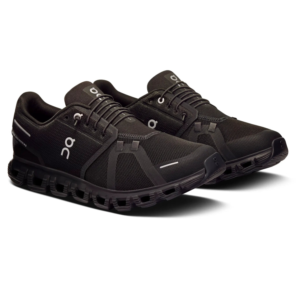 On Running Cloud 6 All Black Athletic Shoes
