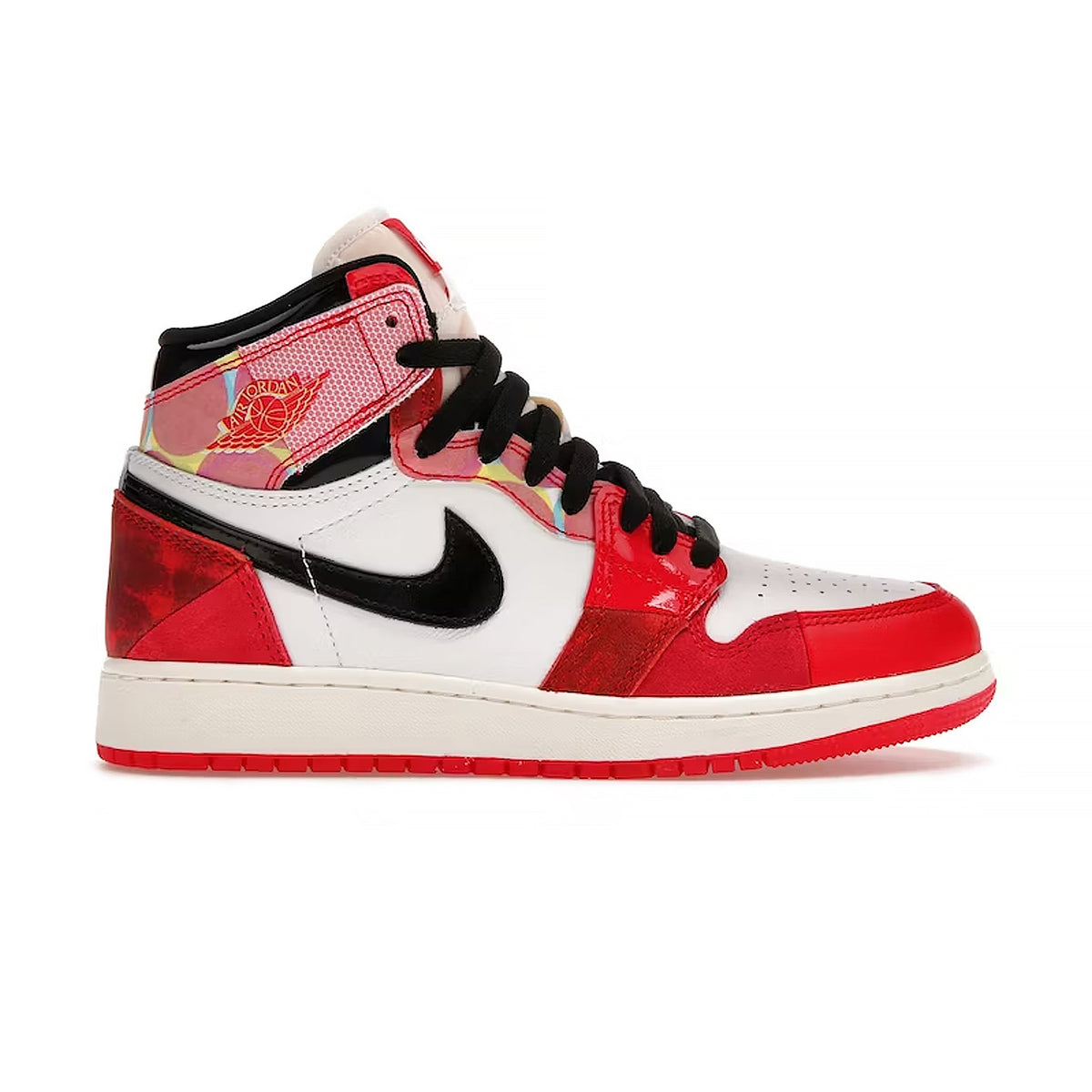 Air Jordan 1 Retro High OG Spider-Man Across The Spider-Verse (GS) Sneakers - Red