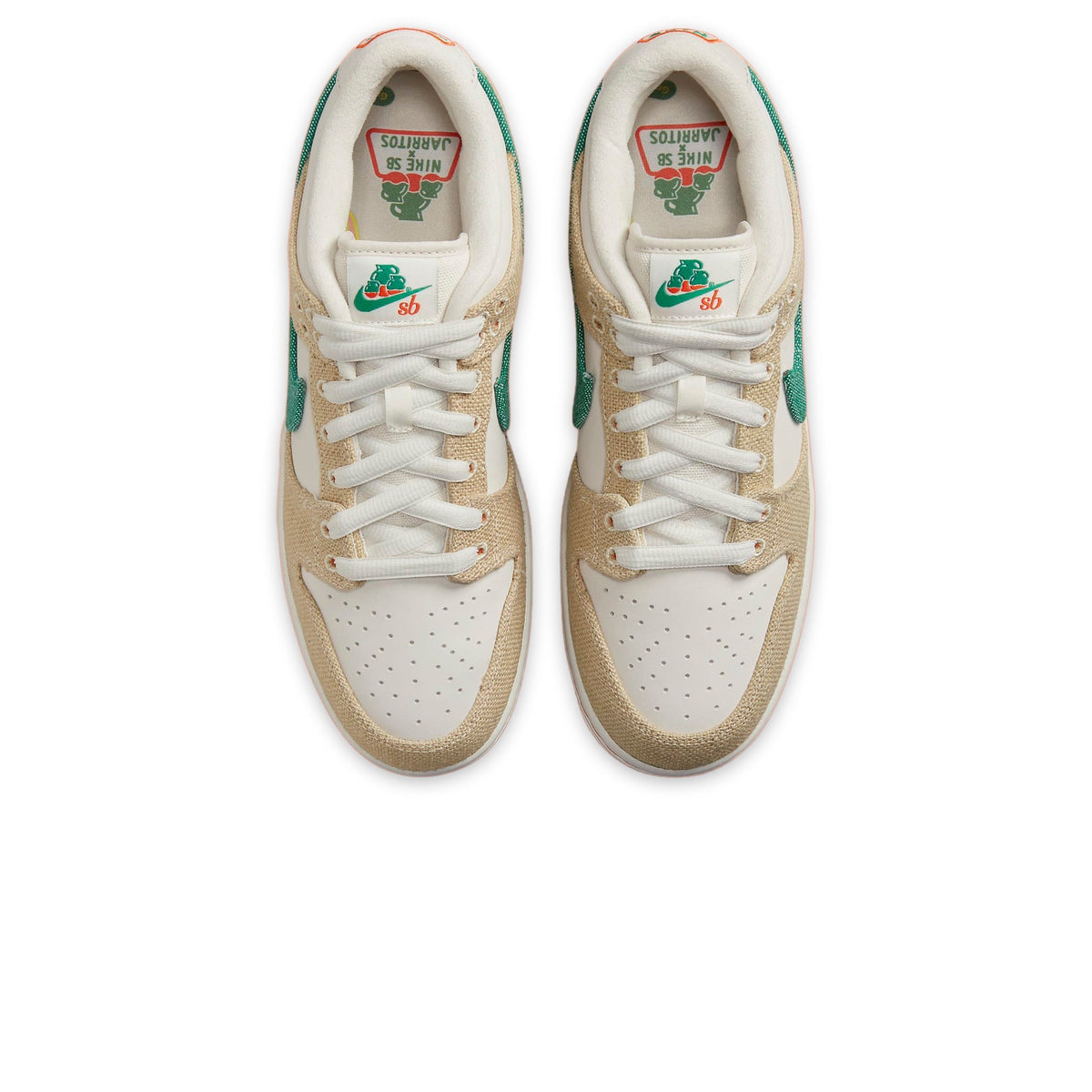 Jarritos x Nike SB Dunk Low Green White Sneakers - Beige