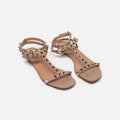 Valentino Beige Rockstud Sandals