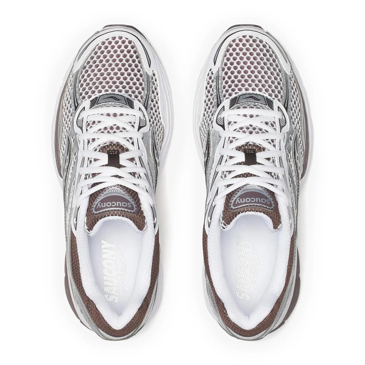 Saucony Progrid Omni 9 Silver Brown Sneakers